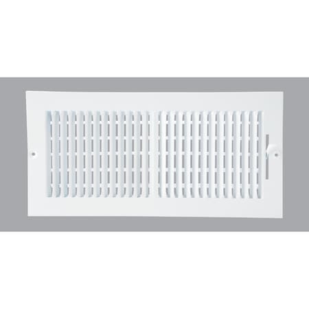 Home Impressions White Steel 7.76 In. Wall Register 2SW1406WH-B